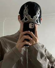 Y2K Baseballcap mit Flammen