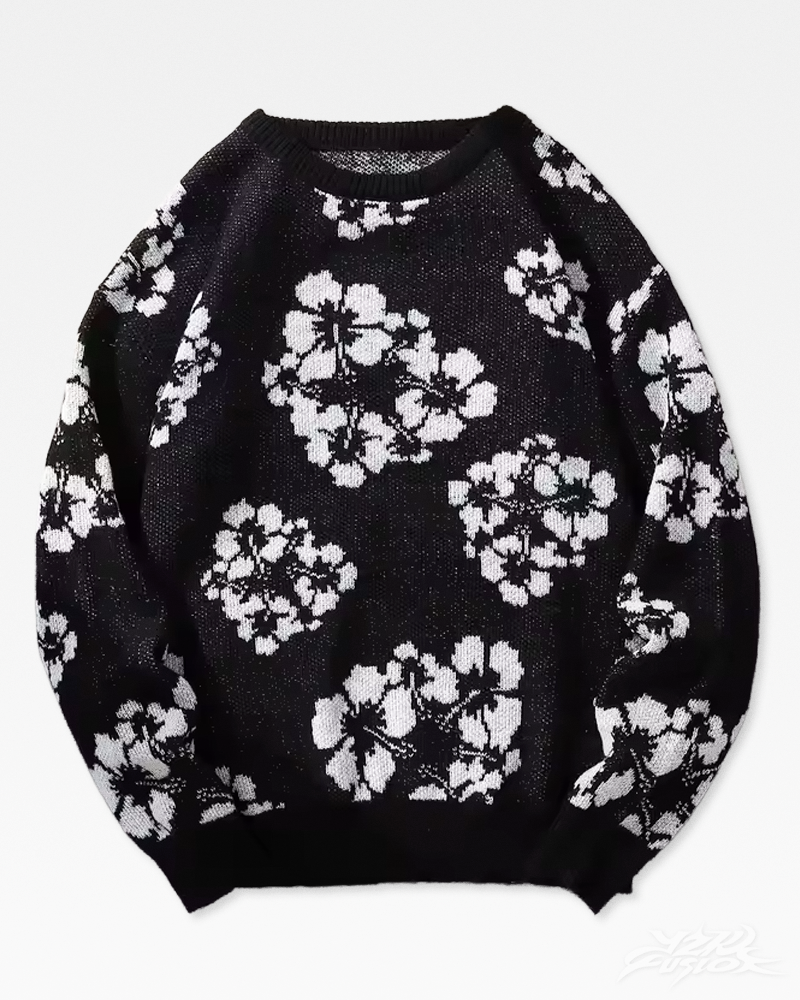 Maglione floreale Y2K