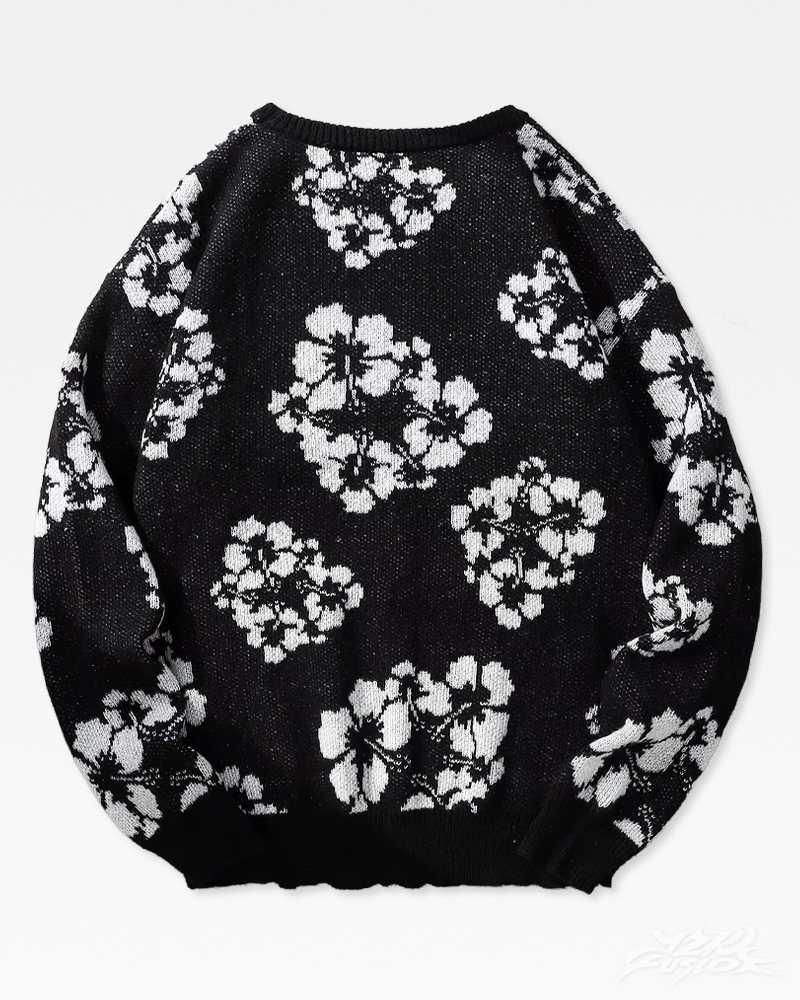 Maglione floreale Y2K