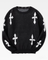 Y2K Pullover mit Gothic Kreuz