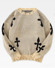 Y2K Pullover mit Gothic Kreuz