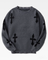 Y2K Pullover mit Gothic Kreuz