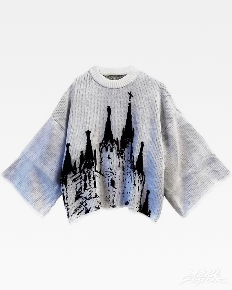 Sweter goth Y2K