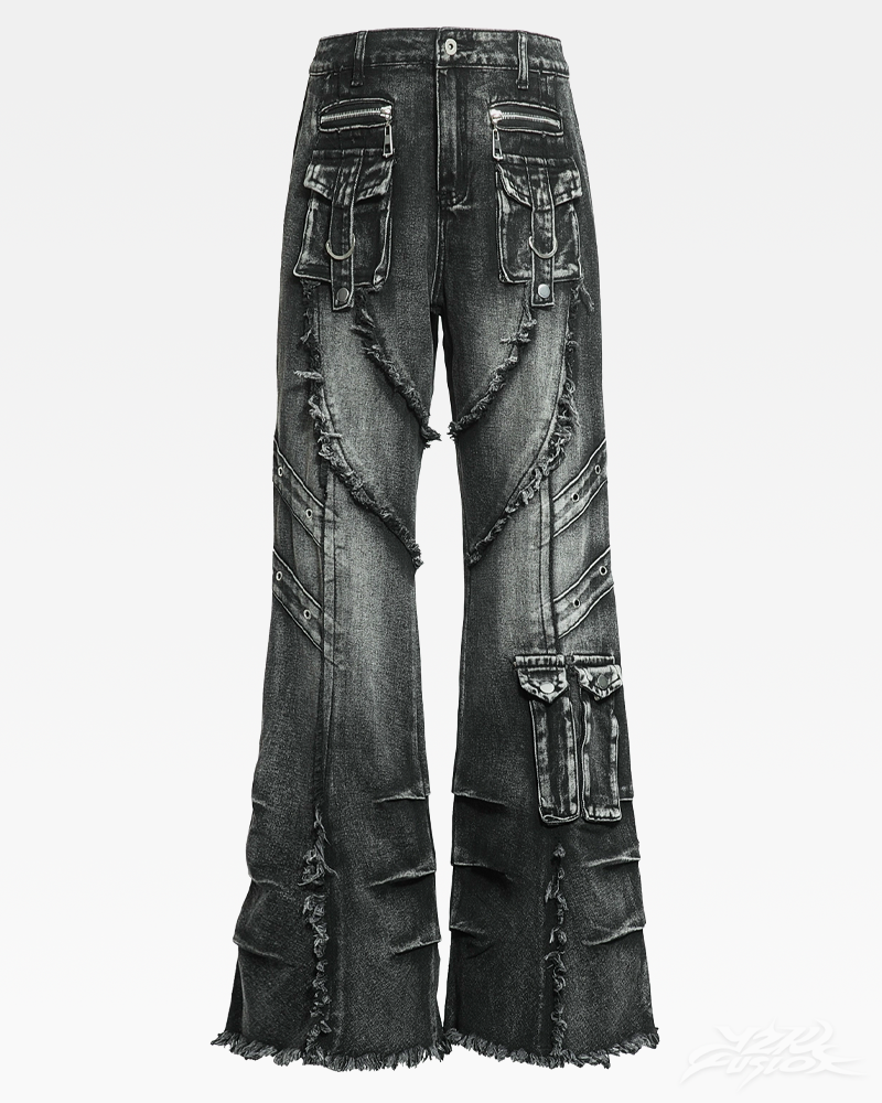 Y2K Grunge Flare Jeans | Y2K Fusion Y2K Grunge Flare Jeans | Y2K Fusion