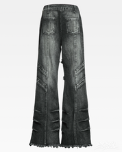 Y2K Grunge Flare Jeans
