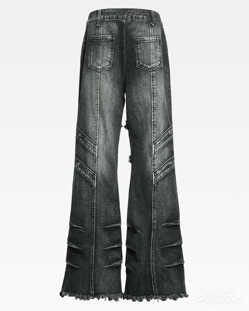 Y2K Grunge Flare Jeans | Y2K Fusion Y2K Grunge Flare Jeans | Y2K Fusion
