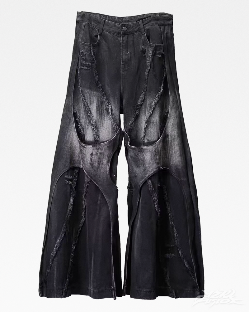 Jean patchwork grunge Y2K