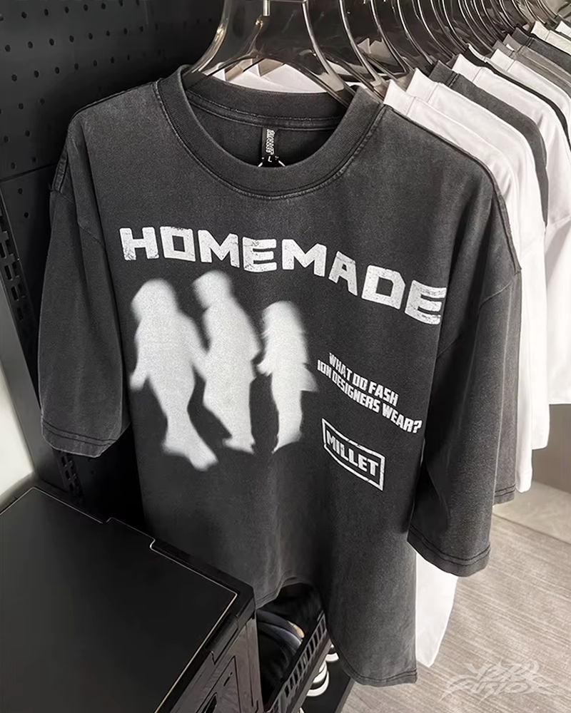 Y2K Homemade blurred shirt