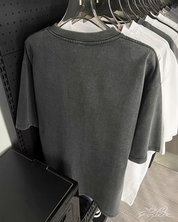 Y2K Homemade blurred shirt