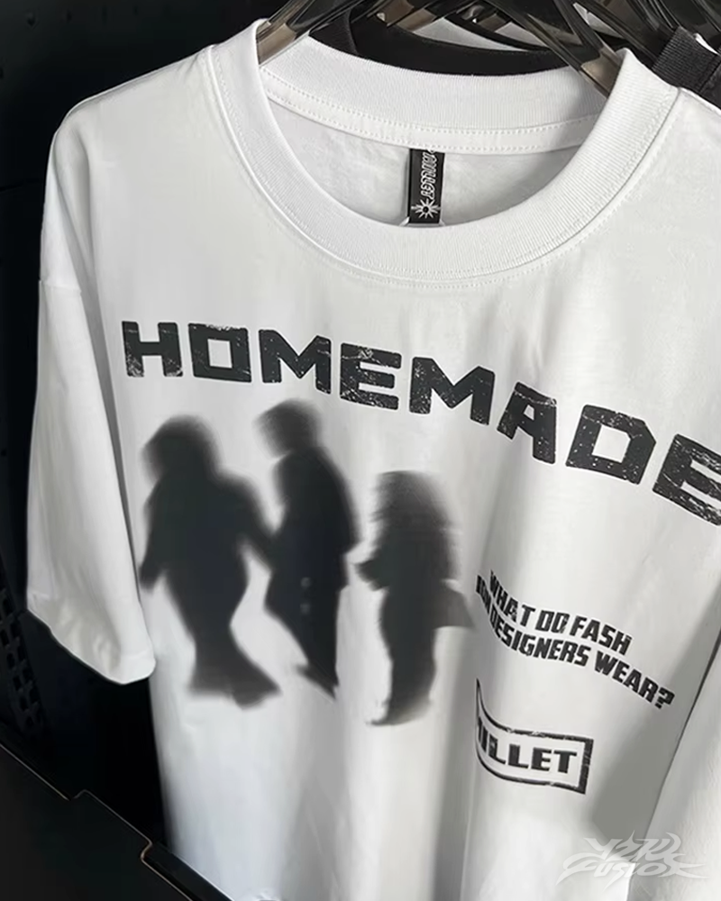 Y2K Homemade blurred shirt