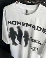Y2K Homemade blurred shirt