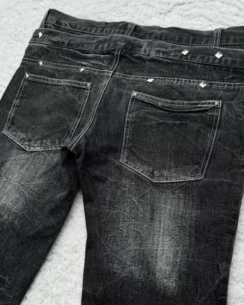 Y2K Lace Up Jeans