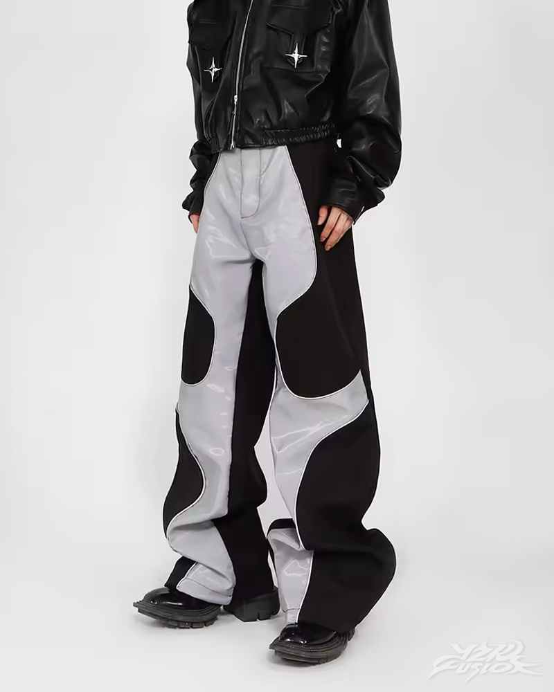 Pantalon cuir baggy Y2K