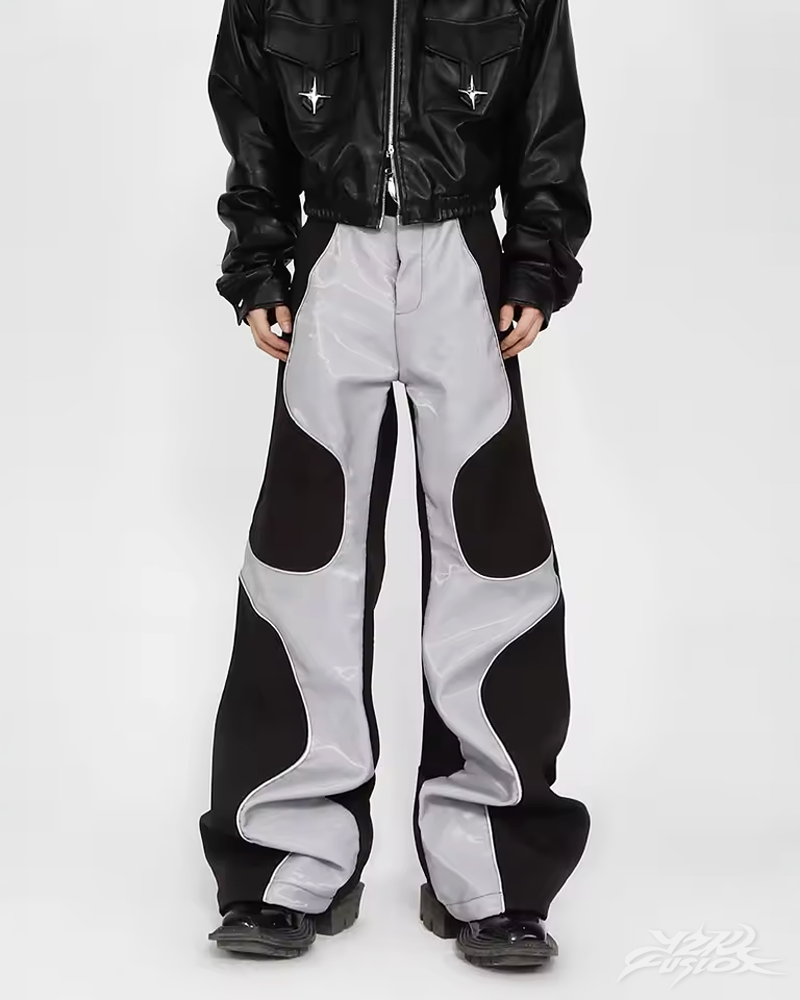 Pantalon cuir baggy Y2K