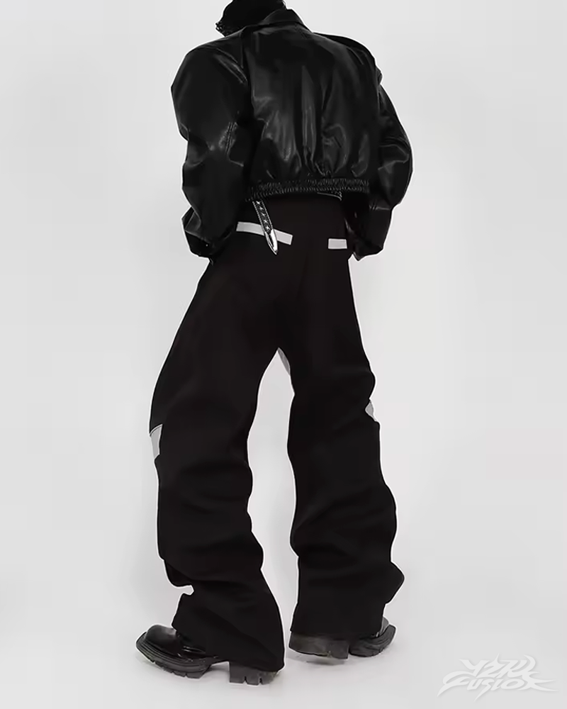 Pantalon cuir baggy Y2K