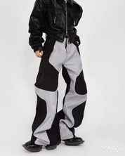 Pantalon cuir baggy Y2K