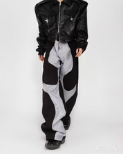 Pantalon cuir baggy Y2K