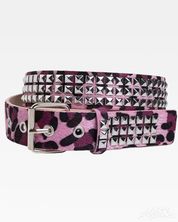 Ceinture à clous léopard Y2K
