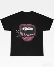 Y2K T Shirt mit Lippen Print