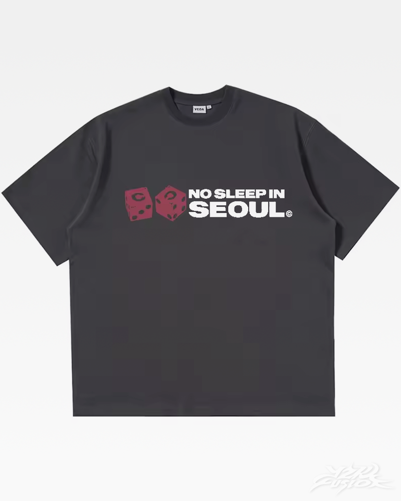 Y2K No sleep in Seoul shirt