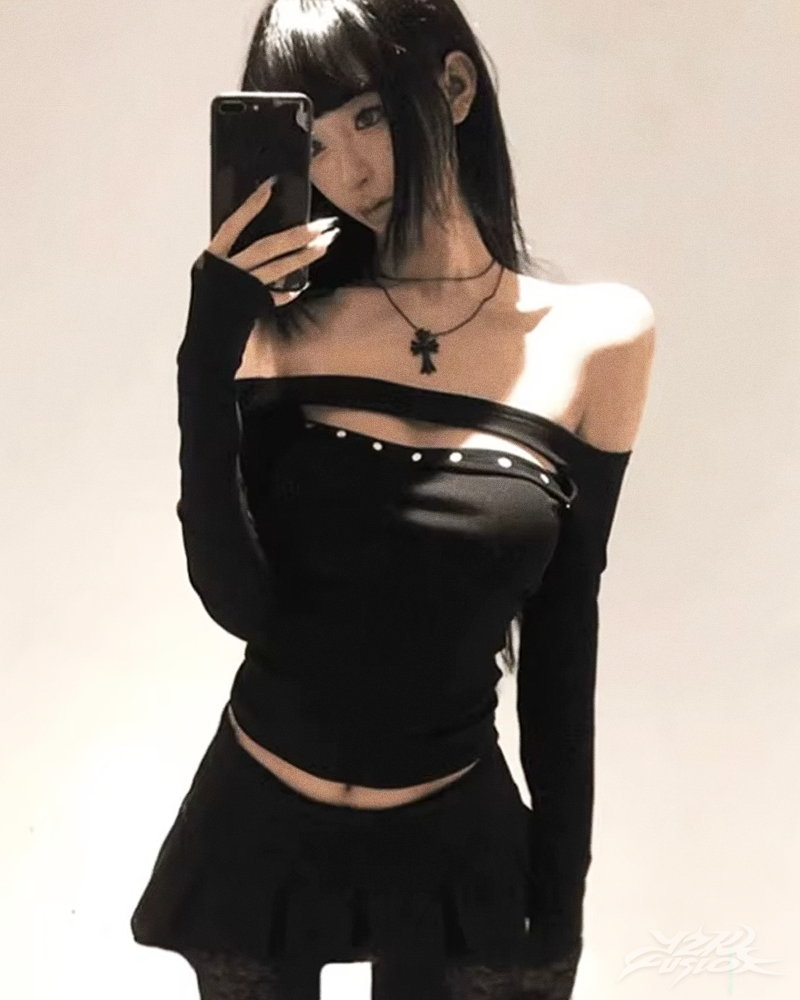 Y2K Off Shoulder Top