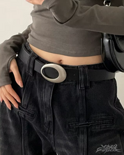 Ceinture boucle ovale Y2K
