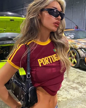 Crop top Portugal Y2K