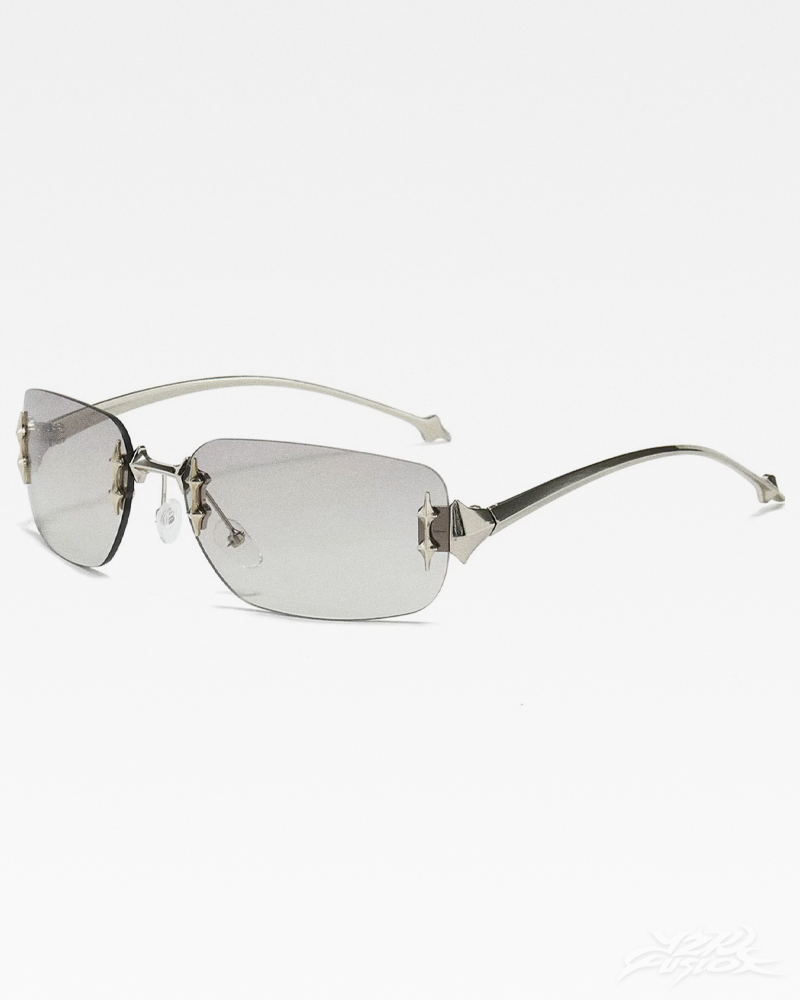 Y2K Rectangle Rimless Sunglasses
