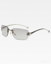 Y2K Rectangle Rimless Sunglasses