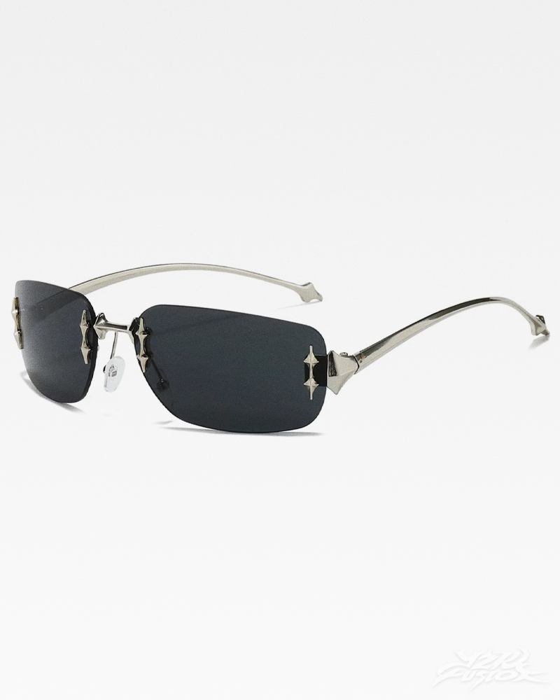 Y2K Rectangle Rimless Sunglasses