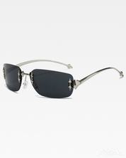 Y2K Rectangle Rimless Sunglasses