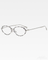 Y2K Ovale Strass Sonnenbrille