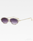 Y2K Ovale Strass Sonnenbrille
