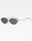 Y2K Ovale Strass Sonnenbrille