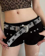 Ceinture étoile strass Y2K