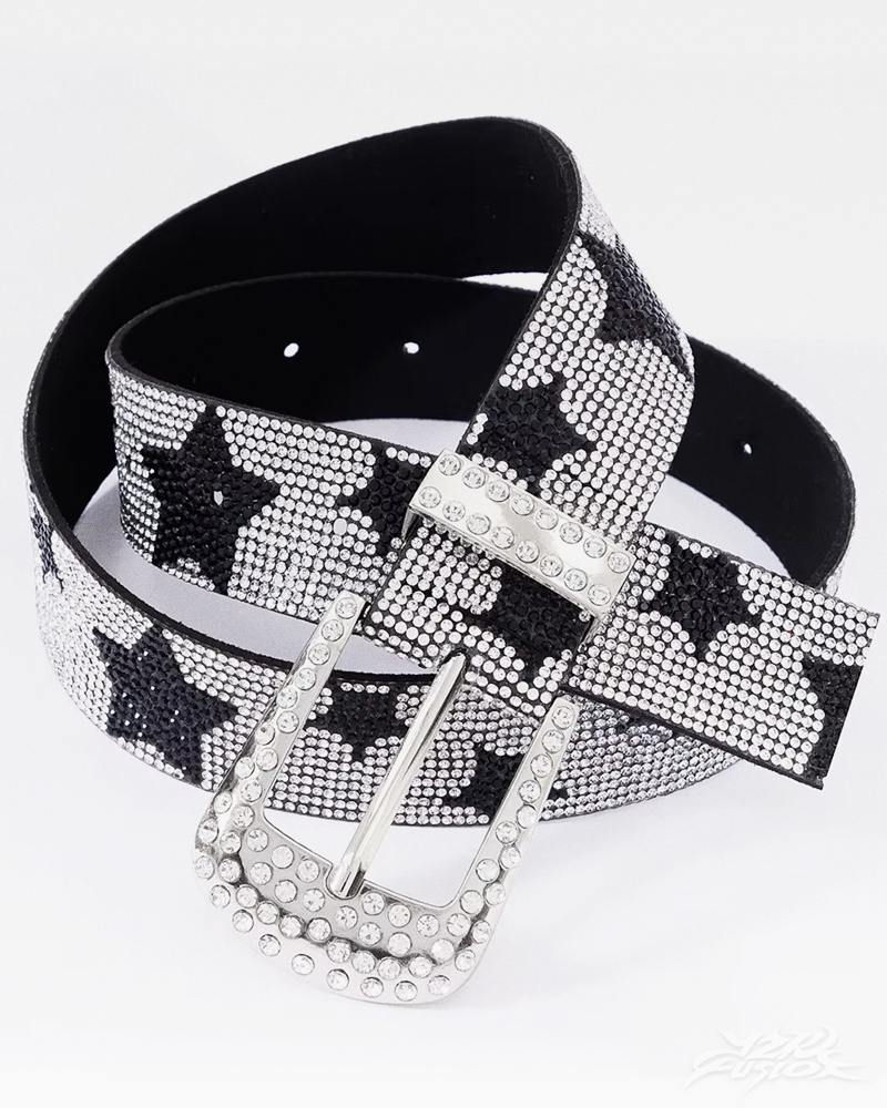 Ceinture étoile strass Y2K