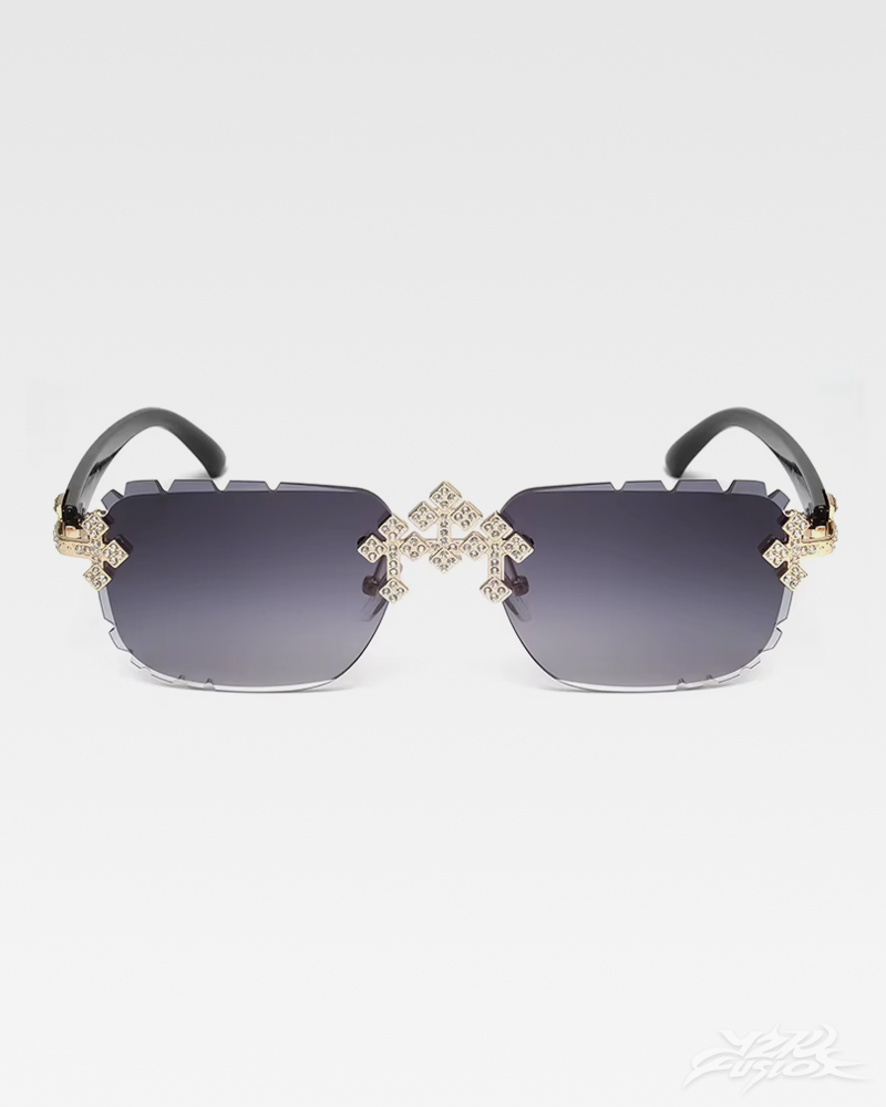 Y2K Sonnenbrille mit Strass