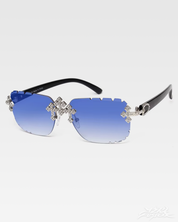 Y2K Sonnenbrille mit Strass