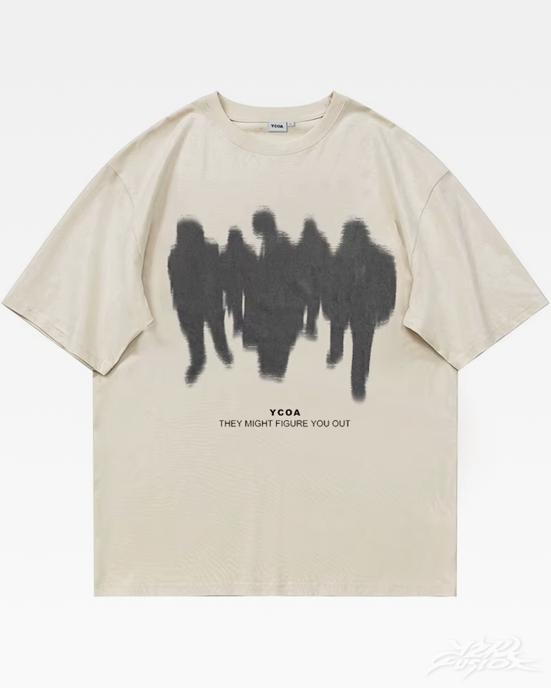 Y2K shadow silhouettes shirt