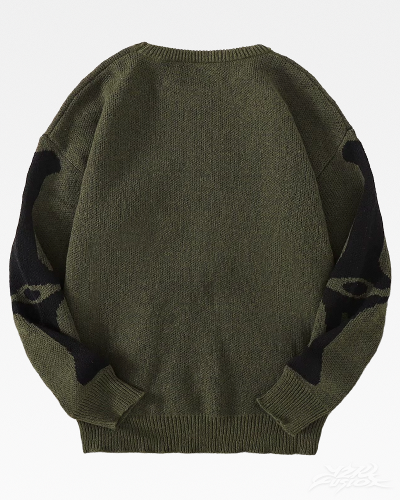 Y2K Skelett Pullover