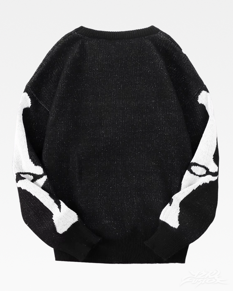 Y2K Skelett Pullover