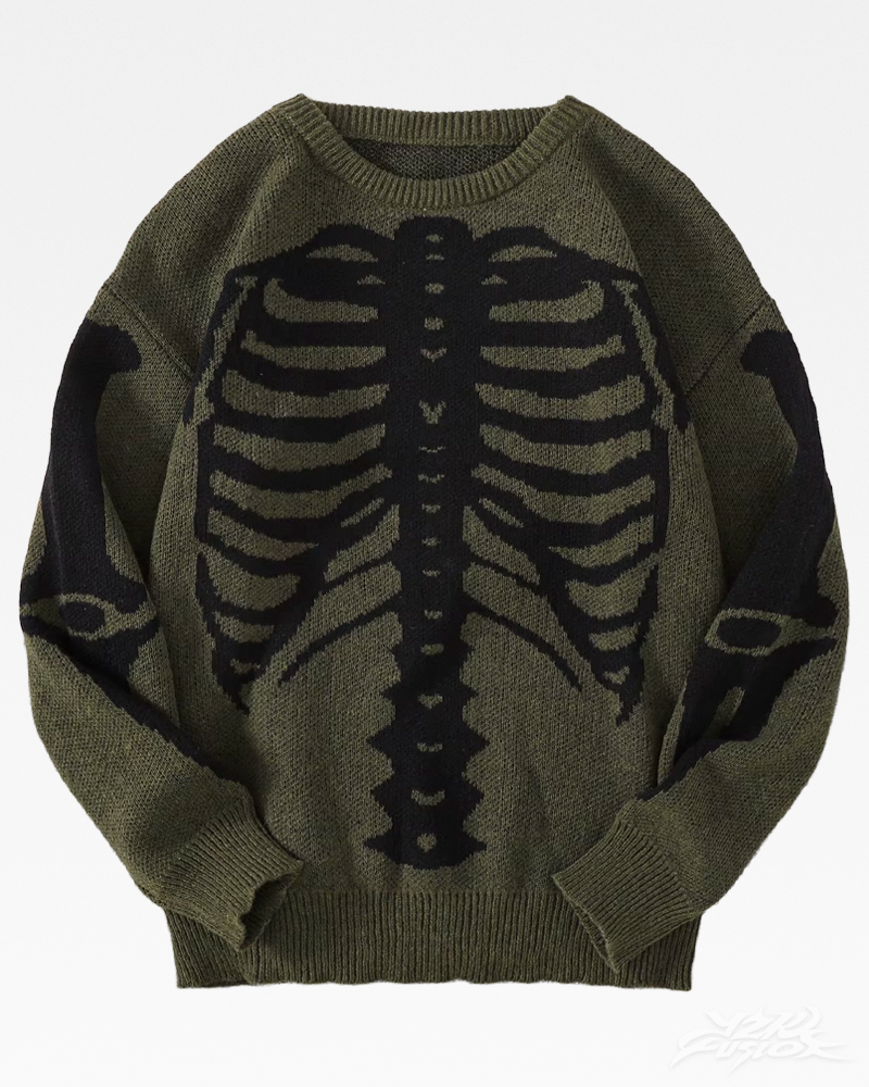 Y2K Skelett Pullover