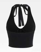 Y2K Skull Halter Top