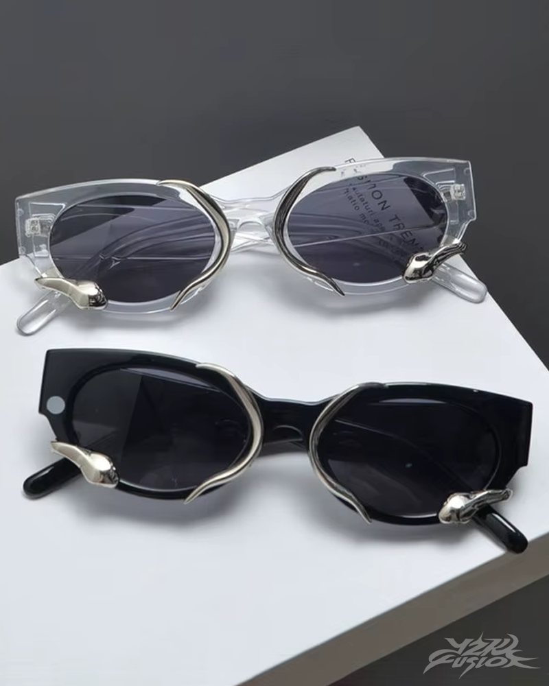 Y2K Schlangen Sonnenbrille