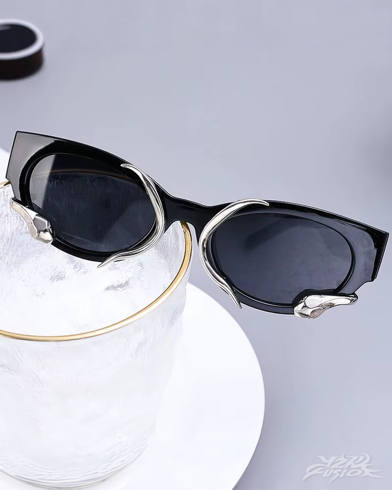 Y2K Schlangen Sonnenbrille