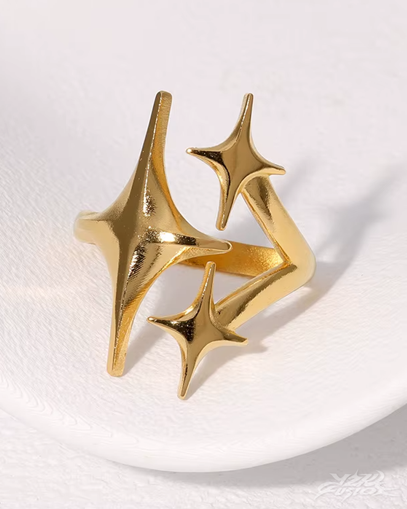 Anello stella Y2K