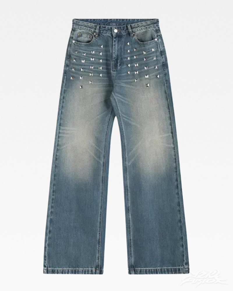 Y2K Baggy Jeans mit Nieten