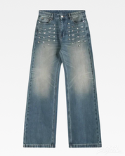 Y2K Baggy Jeans mit Nieten
