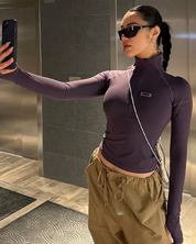 Crop top zippé​