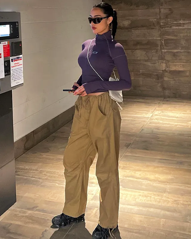 Crop top zippé​